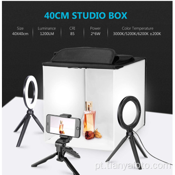 16 &quot;x16&quot; x16 &quot;cubo luz kit barraca softbox led